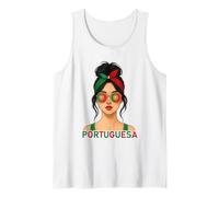 Portuguese Girl Portugal Flag Portuguesa Girlfriend Wife Camiseta sin Mangas