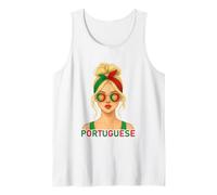 Portuguese Girl Portugal Flag Portuguesa Girlfriend Wife Camiseta sin Mangas