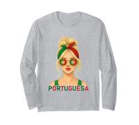 Portuguese Girl Portugal Flag Portuguesa Girlfriend Wife Manga Larga