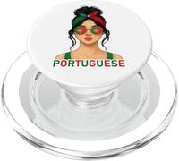 Portuguese Girl Portugal Flag Portuguesa Girlfriend Wife PopSockets PopGrip para MagSafe