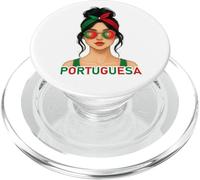 Portuguese Girl Portugal Flag Portuguesa Girlfriend Wife PopSockets PopGrip para MagSafe