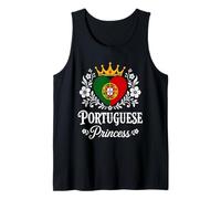 Portuguese Princess Portugal Flag Proud Portuguese Girl Camiseta sin Mangas