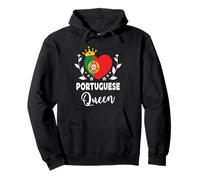 Portuguese Queen Portugal Flag Proud Portuguese Woman Sudadera con Capucha