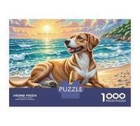 Portuguese Water Dog 1000 Piezas Papel Ecológico Resistente Rompecabezas DIY Extremadamente Difícil Desafío Único Rompecabezas para Adultos Y Niños 52x38cm/1000pcs