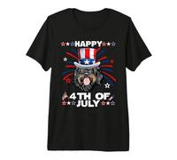 Portuguese Water Dog Patriotic American 4th of July Dogs Camiseta Premium