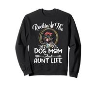 Portuguese Water Dog Rocking The Dog Mom and Aunt Life Sudadera