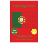 Portuguese Word Search Puzzle Book: Word Searches with Easy to Read Print about Portuguese, Portugal, Portuguese Language, Culture and More | 6x9 ... Gift for Vacations, Holidays and Free times