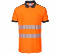 Portwest Alta Visibilidad Hombre Vision Polo Camiseta Transpirable Tramo Trabajo