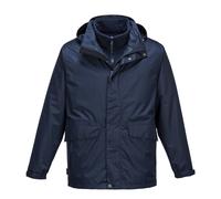 Portwest Argo Chaqueta 3 en 1 Impermeable Cortaviento Con Capucha Forrada