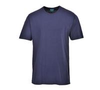 Portwest B120 Camiseta Térmica Manga Corta Lavable a Máquina Transpirable | Azul marino, XL, Cuello Redondo Hace, Corte Estándar, Unisex, 50% Poliéster, Tejido Exterior, Ligero, Construcción