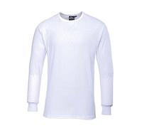 Portwest B123 Camiseta Térmica Aislante de Manga Larga Blanco, Mediano