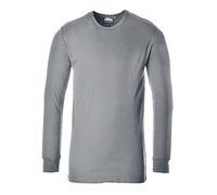 Portwest B123 Camiseta Térmica Aislante de Manga Larga Gris, Mediano