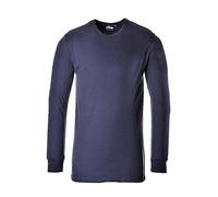 Portwest B123 Camiseta Térmica Aislante de Manga Larga Marino, X-Pequeño