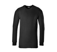 Portwest B123 Camiseta Térmica Aislante de Manga Larga Negro, Mediano