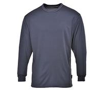 Portwest B133 - Capa base térmica superior L/S, color Carbón, talla XSmall