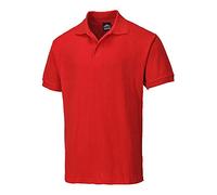 Portwest B210 - Camisa Polo Nápoles, color rojo, talla Large