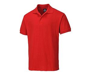 Portwest B210 - Camisa Polo Nápoles, color rojo, talla Large