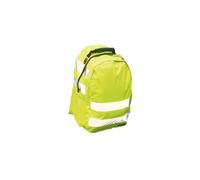 Portwest B905 Mochila Poliéster Tiras Dobles Acolchadas Alta Visibilidad | Amarillo, Talla única, EN ISO 20471, Unisex, Varios Bolsillos, Cinta Reflectante, Duradero, Con Cremallera, Impermeable