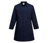 Portwest Bata De Alimentación, Un Bolsillo, De Caballero, Tamaño: XXL, Color: Marino, 2202NARXXL