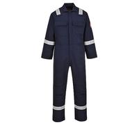 Portwest BIZ5 Mono Reflectante Resistente Al Fuego Para Hombres Bizweld Iona FR Azul Marino, XL