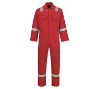 Portwest BIZ5 Mono Reflectante Resistente Al Fuego Para Hombres Bizweld Iona FR Rojo, XXL