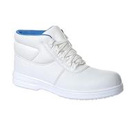 Portwest Bota Con Cordones Steelite Albus S2, Tamaño: 39, Color: Blanco, FW88WHR39