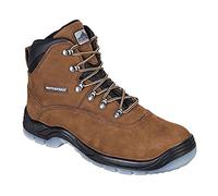 Portwest Bota Steelite All Weather S3 Wr, Tamaño: 43, Color: Marrón, FW57BRR43