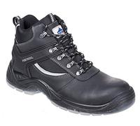 Portwest Bota Steelite Mustang S3, Tamaño: 40, Color: Negro, FW69BKR40