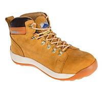 Portwest Bota Steelite Nubuck Sb Hro, Tamaño: 44, Color: Miel, FW31HOR44