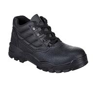 Portwest Bota Steelite Protector S1P, Tamaño: 36, Color: Negro, FW10BKR36