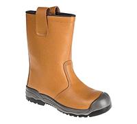 Portwest Bota Steelite Rigger S1P Ci (Con Puntera Anti-Arañazos), Tamaño: 45, Color: Canela, FW13TAR45