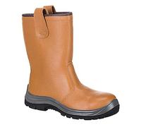 Portwest Bota Steelite Rigger S1P Ci Hro, Tamaño: 44, Color: Canela, FW12TAR44