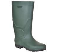 Portwest Bota Wellington Pvc 04, Tamaño: 45, Color: Verde, FW90GNR45