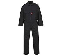 Portwest Buzo Ignífugo Bizweld, Tamaño: S, Color: Negro, BIZ1BKRS