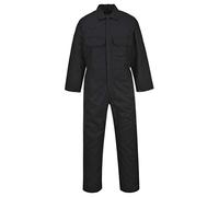 Portwest Buzo Ignífugo Bizweld, Tamaño: XL, Color: Negro Altos, BIZ1BKTXL