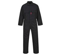 Portwest Buzo Ignífugo Bizweld, Tamaño: XXL, Color: Negro, BIZ1BKRXXL