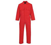 Portwest Buzo Ignífugo Bizweld, Tamaño: XXL, Color: Rojo, BIZ1RERXXL