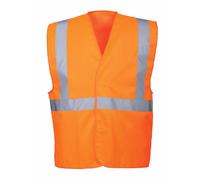 Portwest C472 Alta Visibilidad Uno Banda Y Soporte Seguridad Chaleco - Naranja O