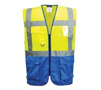 Portwest Chaleco Executive Warsaw Amarillo/Azulina Tamaño L C476YRBL