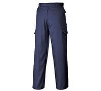 Portwest C701 Pantalones Combat 2 Bolsillos Traseros de Parche Polialgodón