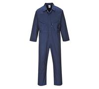 Portwest C813 Mono Liverpool Fuelle en la Espalda 1 Bolsillo Corte Estándar | Azul marino, 2XL, UPF 40+, 35% Algodón, 65% Poliéster, Aberturas de Acceso Laterales, Polialgodón, Duradero, Tejido Exterior