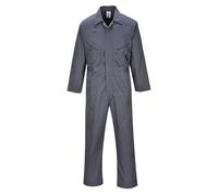 Portwest C813 Mono Liverpool Fuelle en la Espalda 1 Bolsillo Corte Estándar | Gris grafito, S, UPF 40+, Manga Larga, 35% Algodón, 65% Poliéster, Aberturas de Acceso Laterales, Polialgodón, Duradero