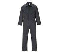 Portwest C813 Mono Liverpool Fuelle en la Espalda 1 Bolsillo Corte Estándar | Negro, L, UPF 40+, 35% Algodón, 65% Poliéster, Aberturas de Acceso Laterales, Polialgodón, Duradero, Tejido Exterior, Ligero