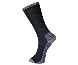 Portwest Calcetín Work, Pack 3, Tamaño: 44-48, Color: Negro, SK33BKR44-48