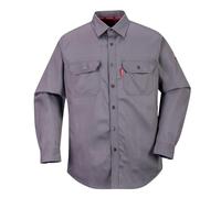 Portwest Camisa Bizflame 88/12, Tamaño: L, Color: Gris, FR89GRRL