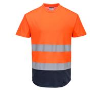 Portwest Camiseta 2 Colores Malla Alta Visibilidad Naranja/Amarilla