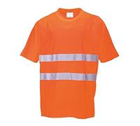 Portwest Camiseta Cotton Comfort, Tamaño: L, Color: Naranja, S172ORRL