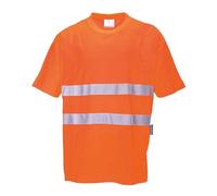 Portwest Camiseta Cotton Comfort, Tamaño: M, Color: Naranja, S172ORRM