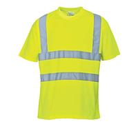 Portwest Camiseta De Alta Visibilidad, Tamaño: 4XL, Color: Amarillo, S478YER4XL