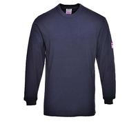 Portwest Camiseta De Manga Larga Ignífuga Y Antiestática, Tamaño: XXXL, Color: Marino, FR11NARXXXL